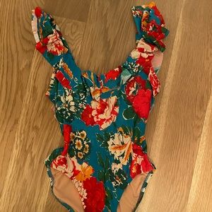 J crew ruffle one piece swimsuit Size 2